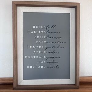 Kirkland’s Fall Wall Art 18” by 14”